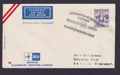 Flugpost brief air mail - air,