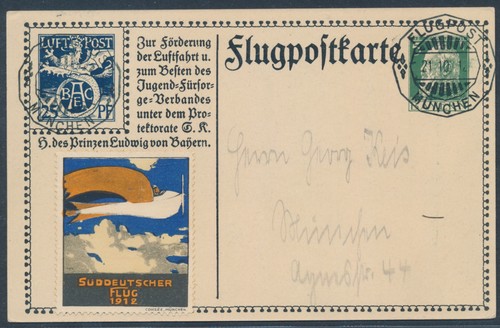 Pionierflugpost baec münchen - baec,