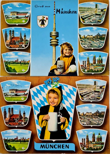 Postkarten lot münchen - lot, x