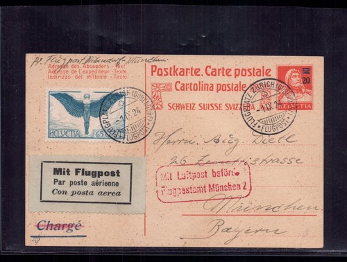 Schweiz flugpostkarte - schweiz,