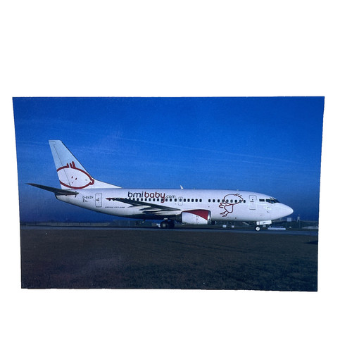 Postkarte flugzeug bmi baby - postkarte,