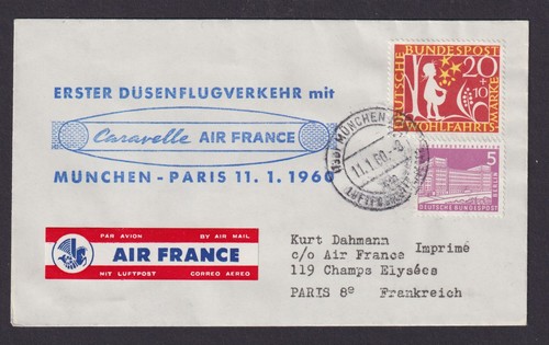 Flugpost brief caravelle - flugpost, air