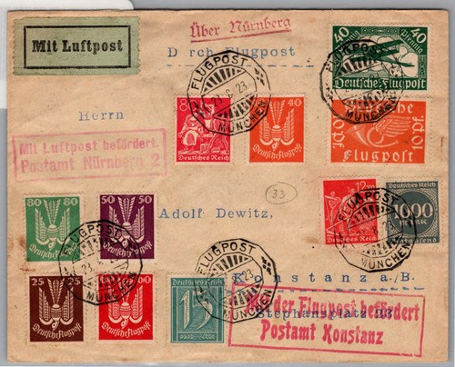 Deutsches reich holztaube - ex,