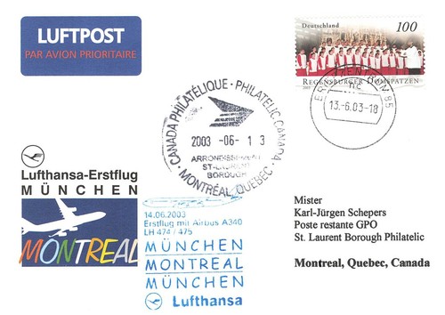 154994 flugpost erstflug - 154994),