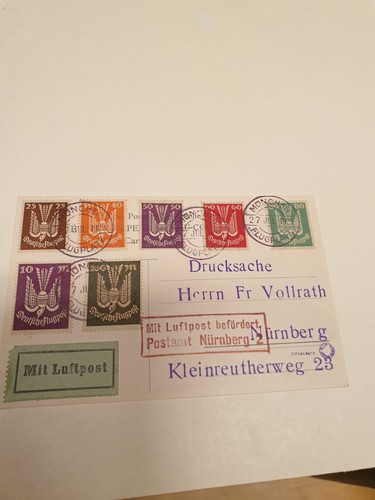 Deutsches reich flugpost brief - reich,