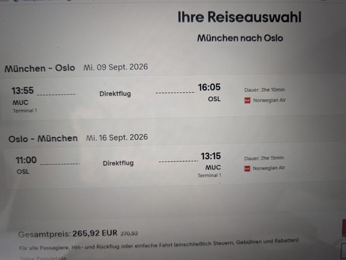 Flugticket münchen oslo - flugticket, und