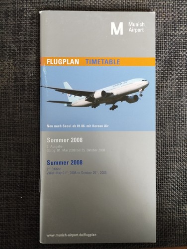 Flugplan münchen airport 2008 - münchen,